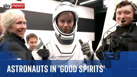 Space crew successfully returned to earth after medical evacuation