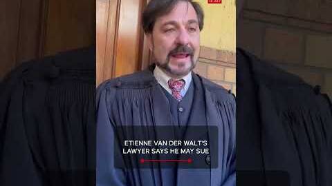 Etienne van der Walt's lawyer says he may sue