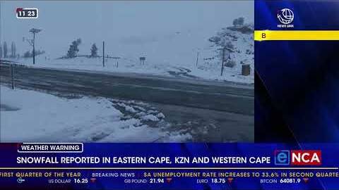 Snowfall reported in three provinces
