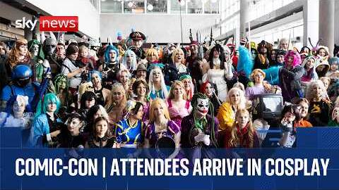 Watch live from Comic-Con as attendees arrive in cosplay
