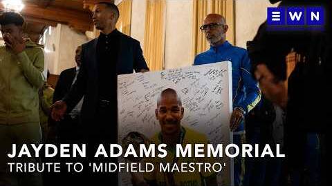 Jayden Adams memorial: Sundowns, Bafana teammates pay tribute to 'midfield maestro'