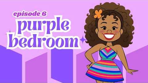 A purple bedroom for passionate people