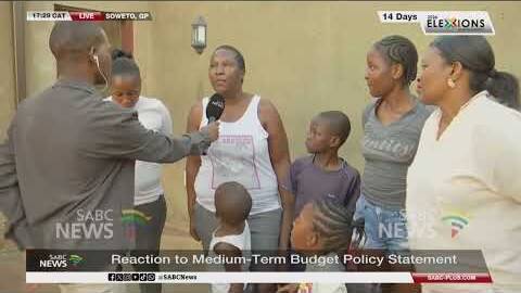 MTBPS | Some Soweto community members' reactions to Medium-Term Budget Policy Statement