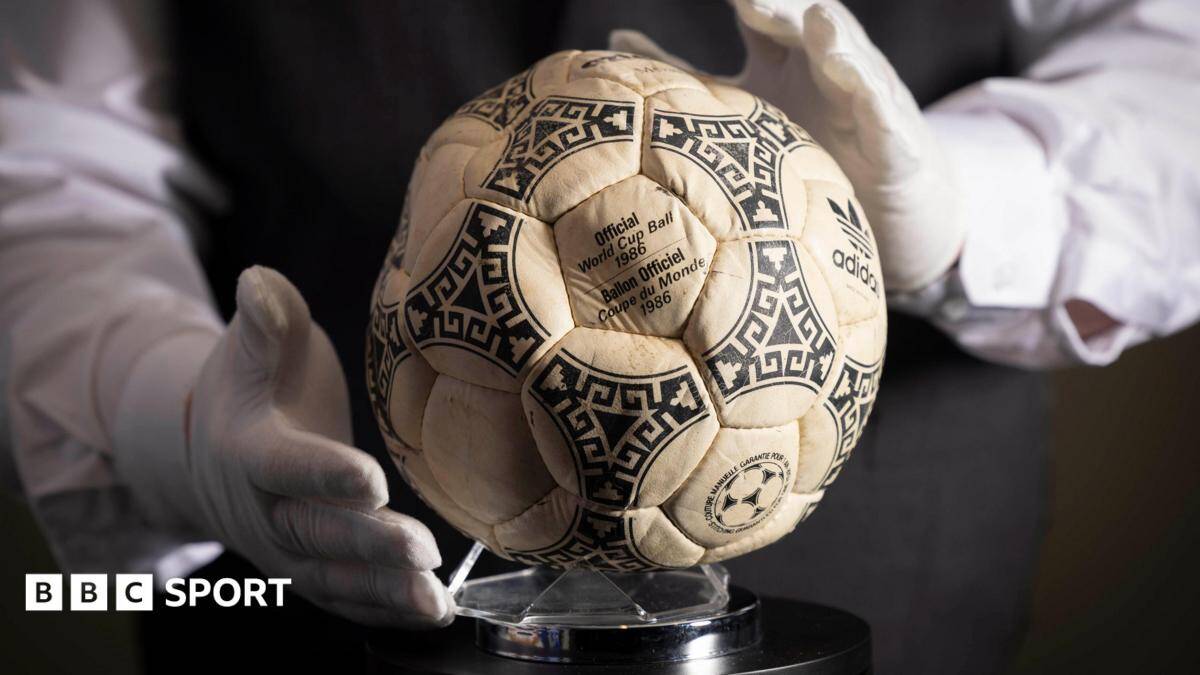 Maradona's 'Hand of God' ball sells for &pound;2.5m