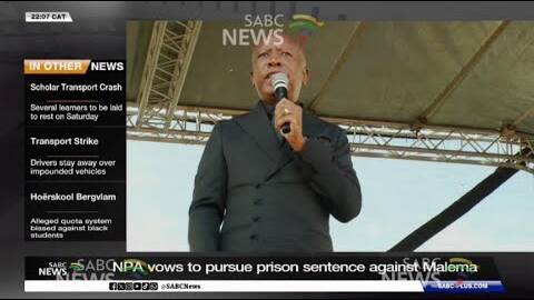 NPA to argue for prison sentence to be imposed on Malema