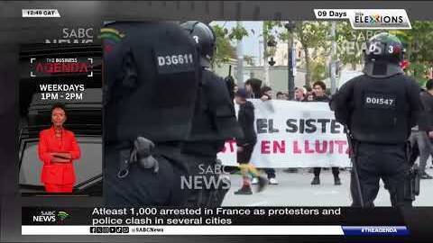 At least 1 000 arrested in France as protesters and police clash in several cities