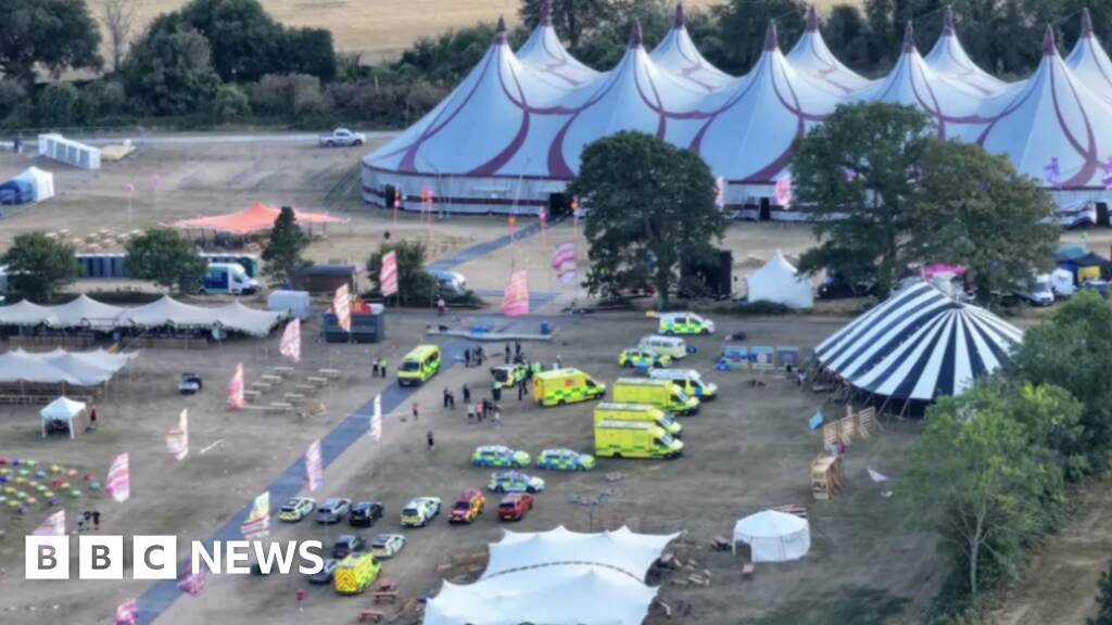 Man dies and at least six injured after sign falls at Christian festival
