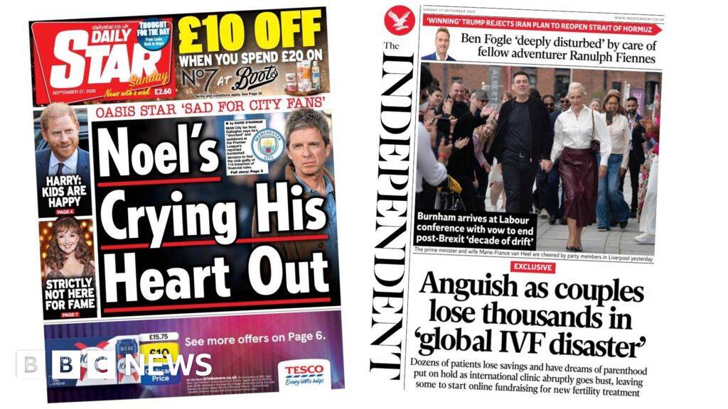 'Noel's crying his heart out' and 'global IVF disaster'